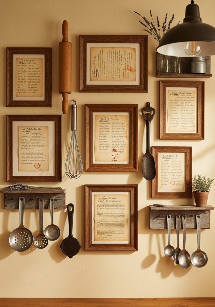 Framed Recipe Cards or Family Heirlooms
