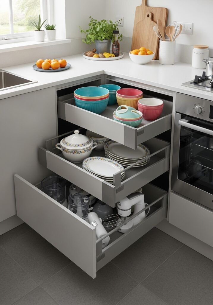 The Diagonal Corner Drawer Bank