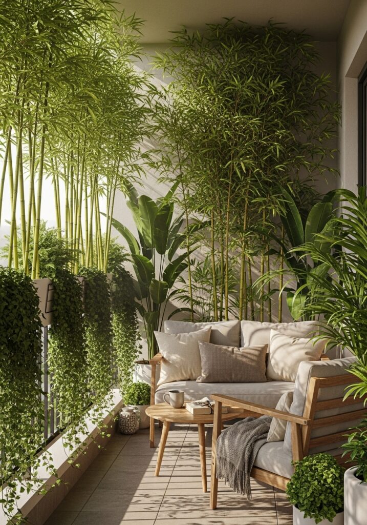 Go Green with Tall Plants