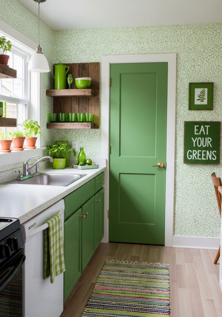 Try Budget-Friendly Green Kitchen Ideas