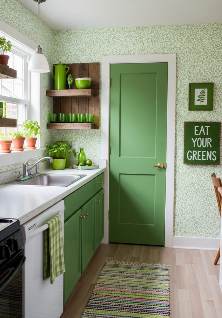 Try Budget-Friendly Green Kitchen Ideas
