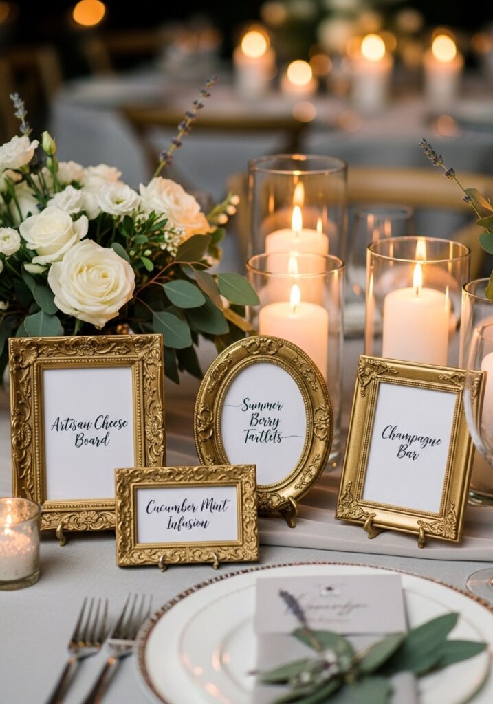 Upcycle Frames into Serving Labels or Signs