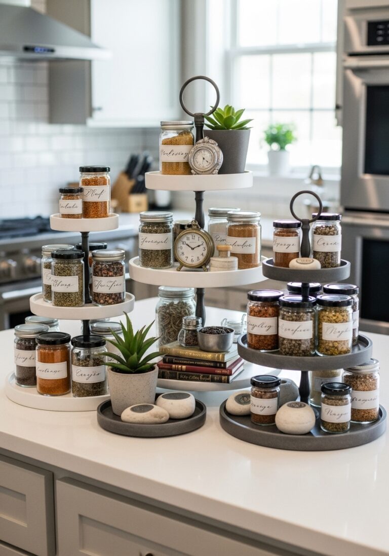 Utilize Tiered Trays or Risers