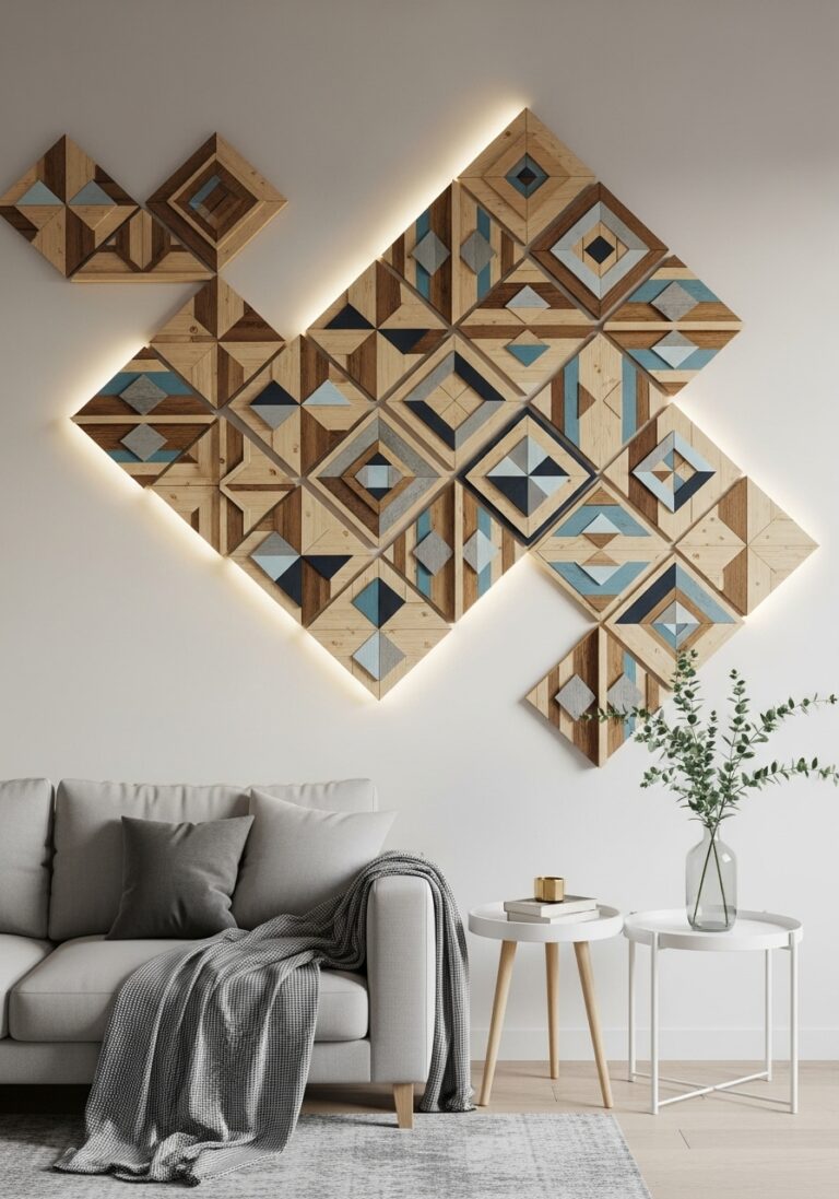 Geometric Wood Wall Art