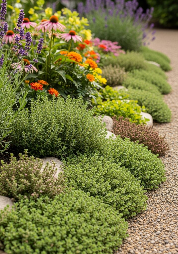 Edging with Groundcover Plants