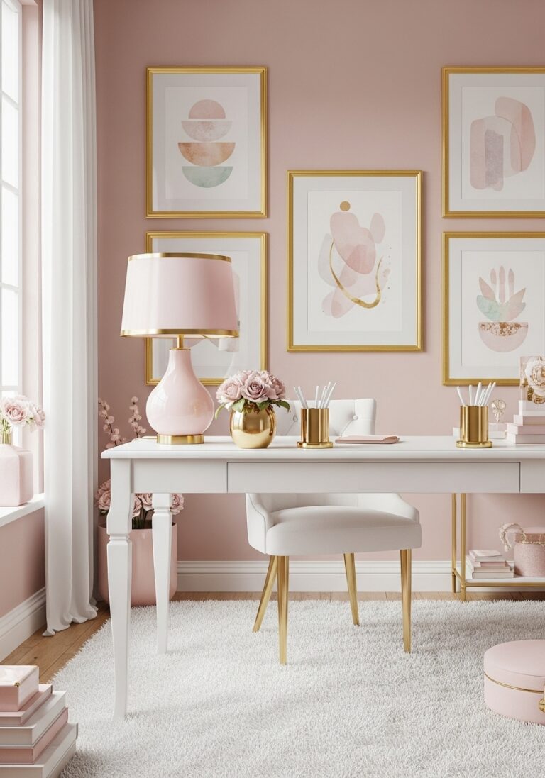 Mix Gold with Pastel Accents