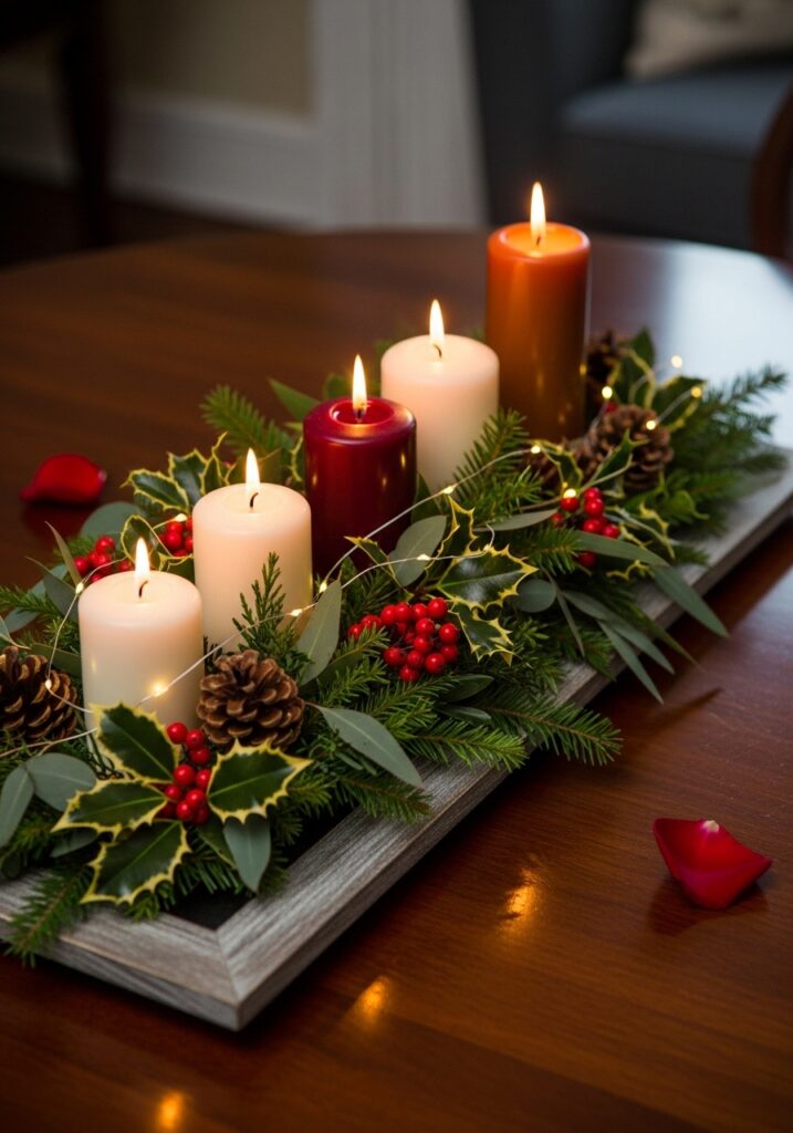 Create a Cozy Candle Centerpiece