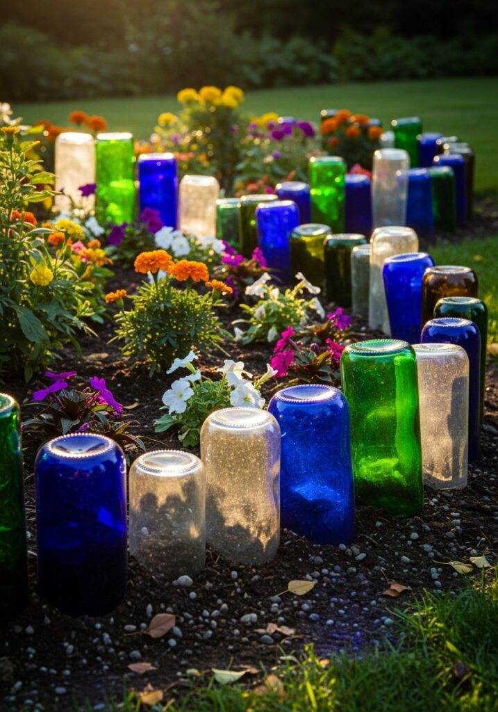 Recycled Bottles or Glass Edging