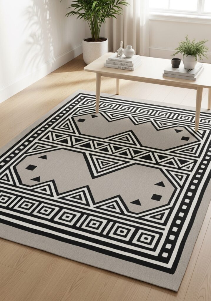 Hand-Painted Accent Rugs
