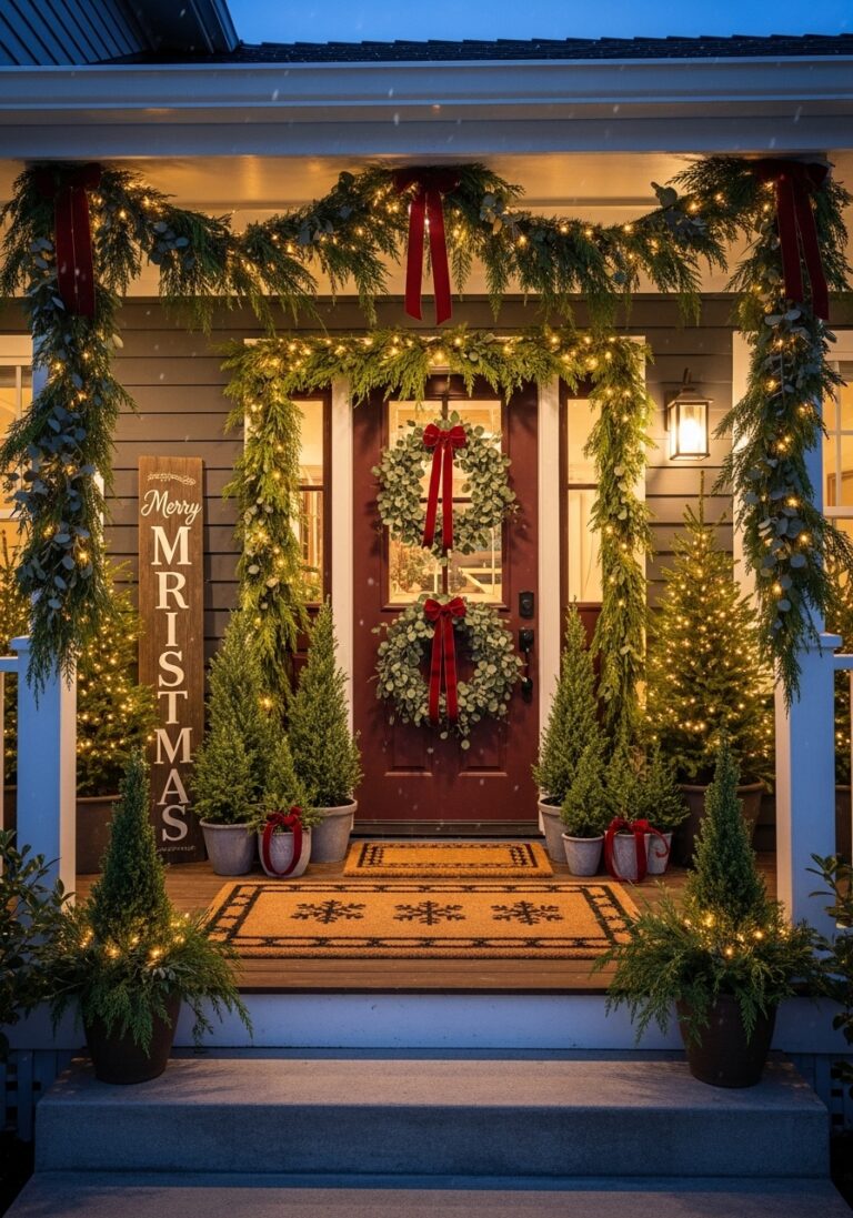 Outdoor Christmas Porch Decor Lighting Tips