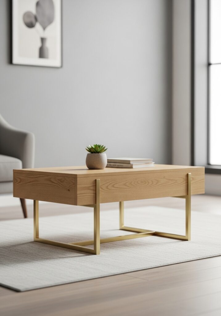 Minimalist Wooden DIY Coffee Table Projects