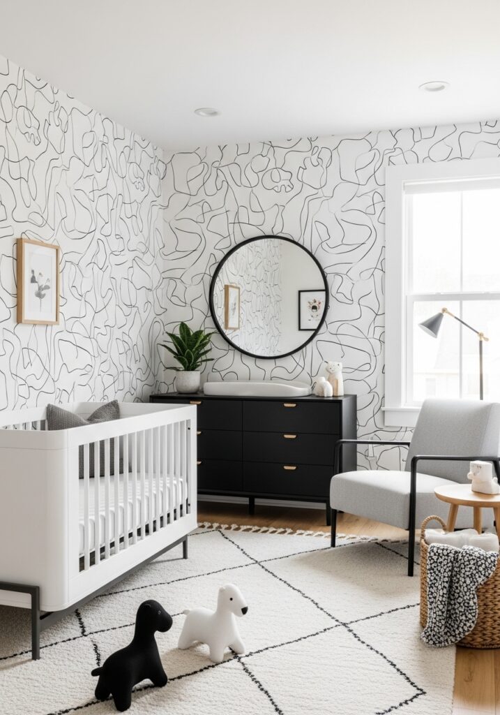 Modern Baby Nursery Wall Ideas for Trendy Parents