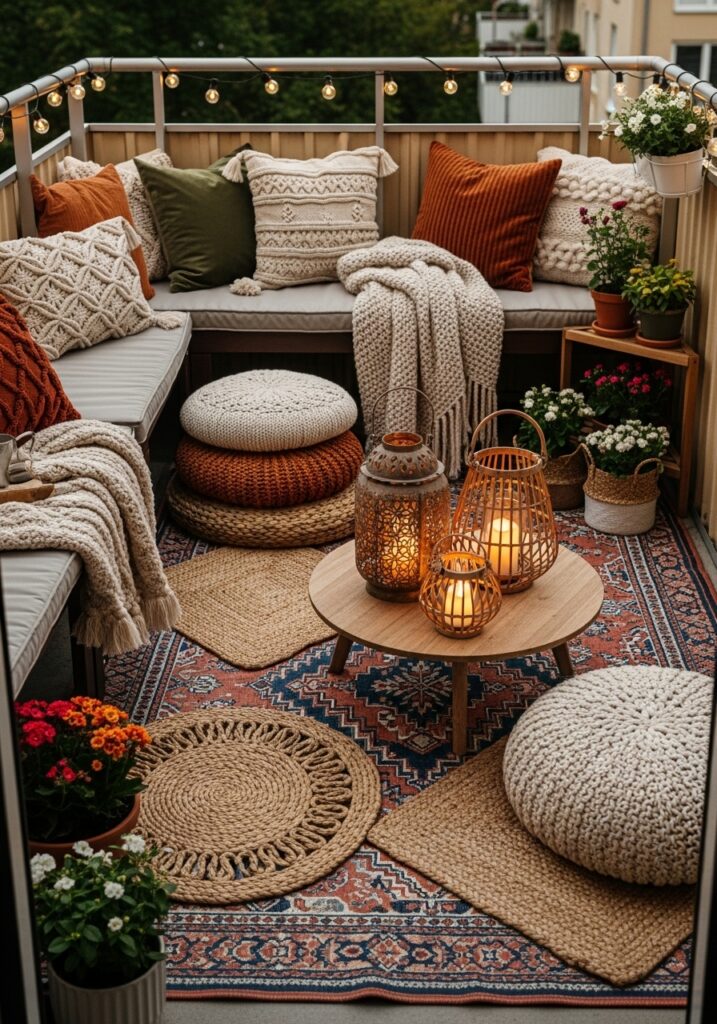 Incorporate Outdoor Rugs & Decor Layers