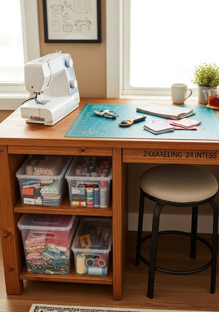 Try a DIY Sewing Table Setup