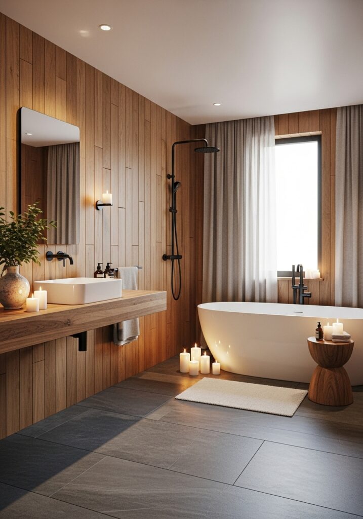 Use Wood in the Bathroom