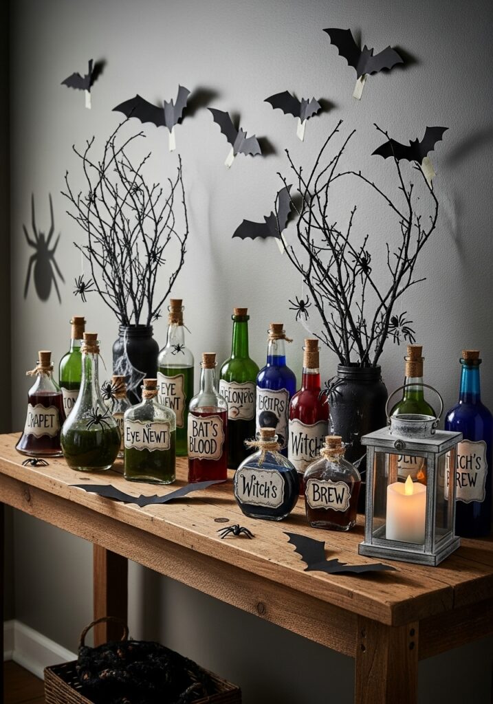 DIY Halloween Console Table Decor