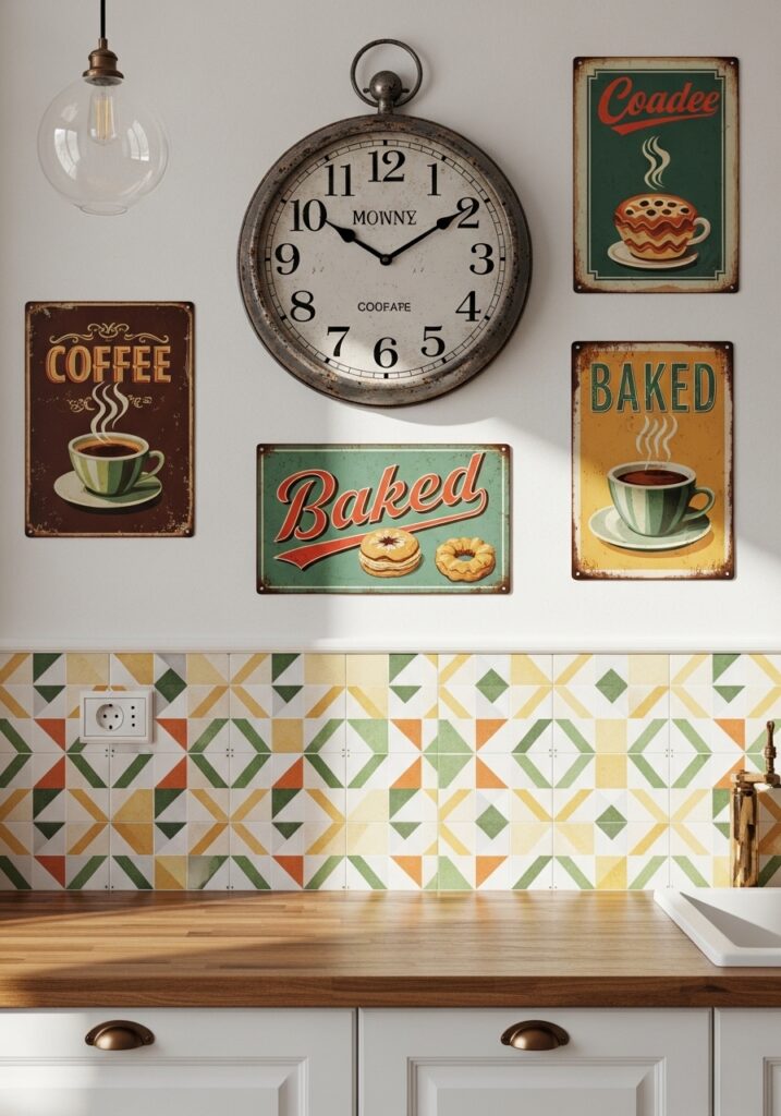 Vintage-Inspired Kitchen Walls