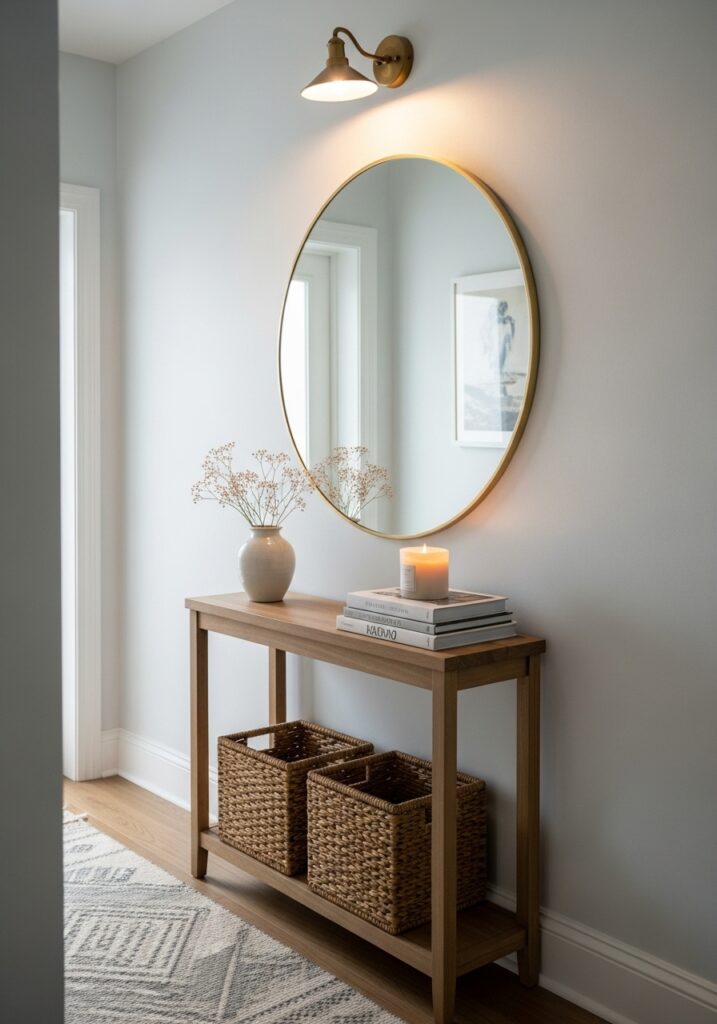 Hallway Table and Mirror Styling