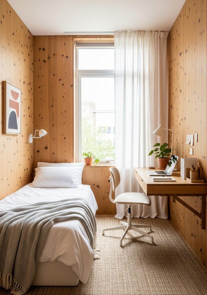 Use Light Wood in Small Rooms