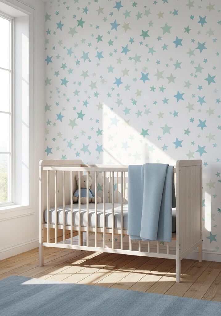 Peel and Stick Nursery Wallpaper: Easy and Fuss-Free
