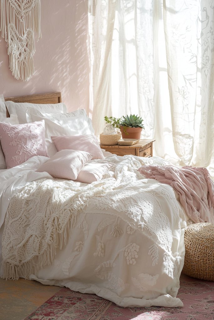 25 Pink Boho Bedroom Ideas That Feel Feminine Without Looking Overdone