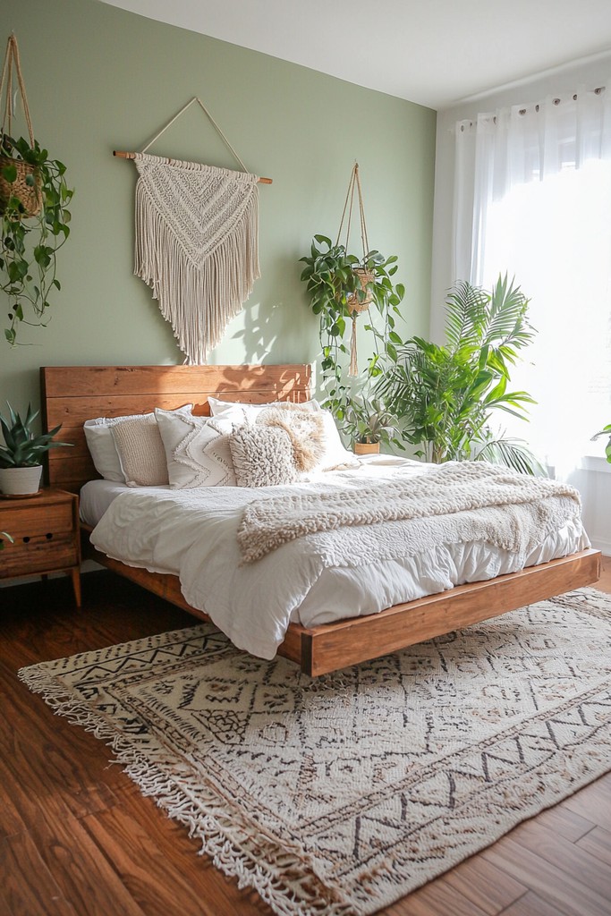 25 Sage Green Boho Bedroom Ideas That Feel Calm and Effortlessly Styled