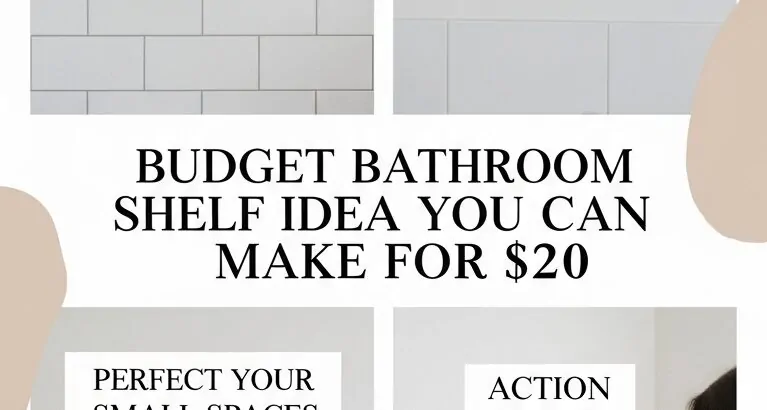 How to Make Your Own Bathroom Shelf with $20