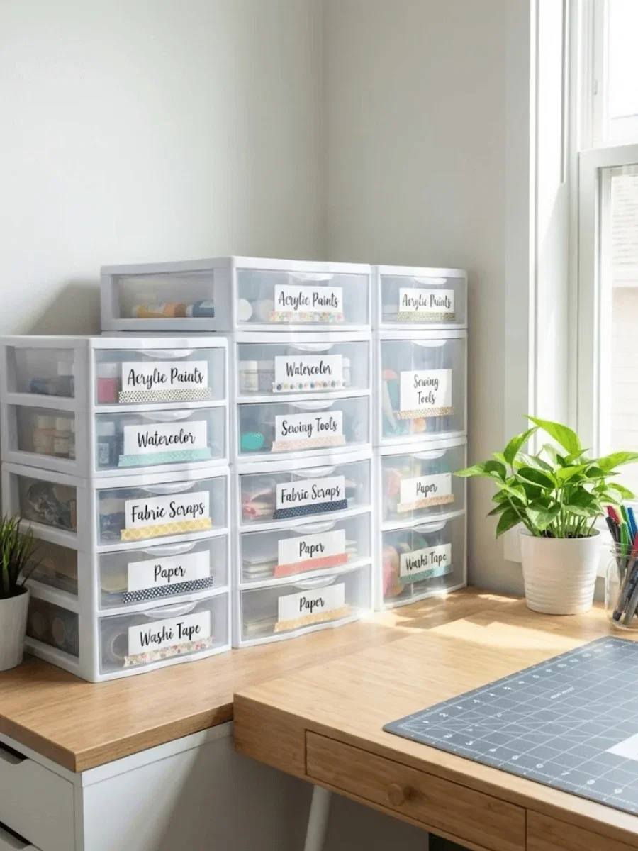 Plastic Drawer Units for Sorting Supplies