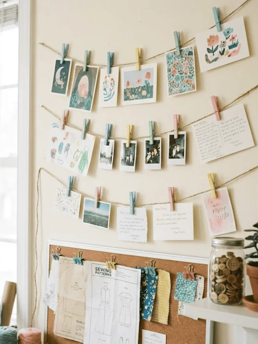 Use Clothespins and Clips for Display