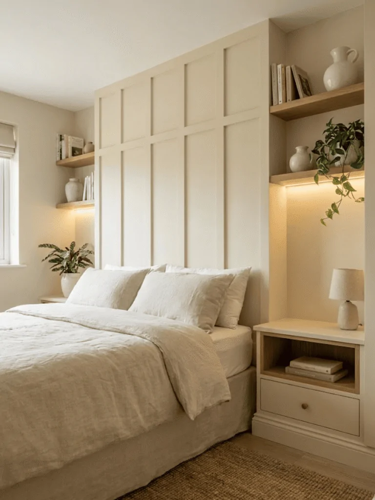 Board and Batten with Built-In Shelving