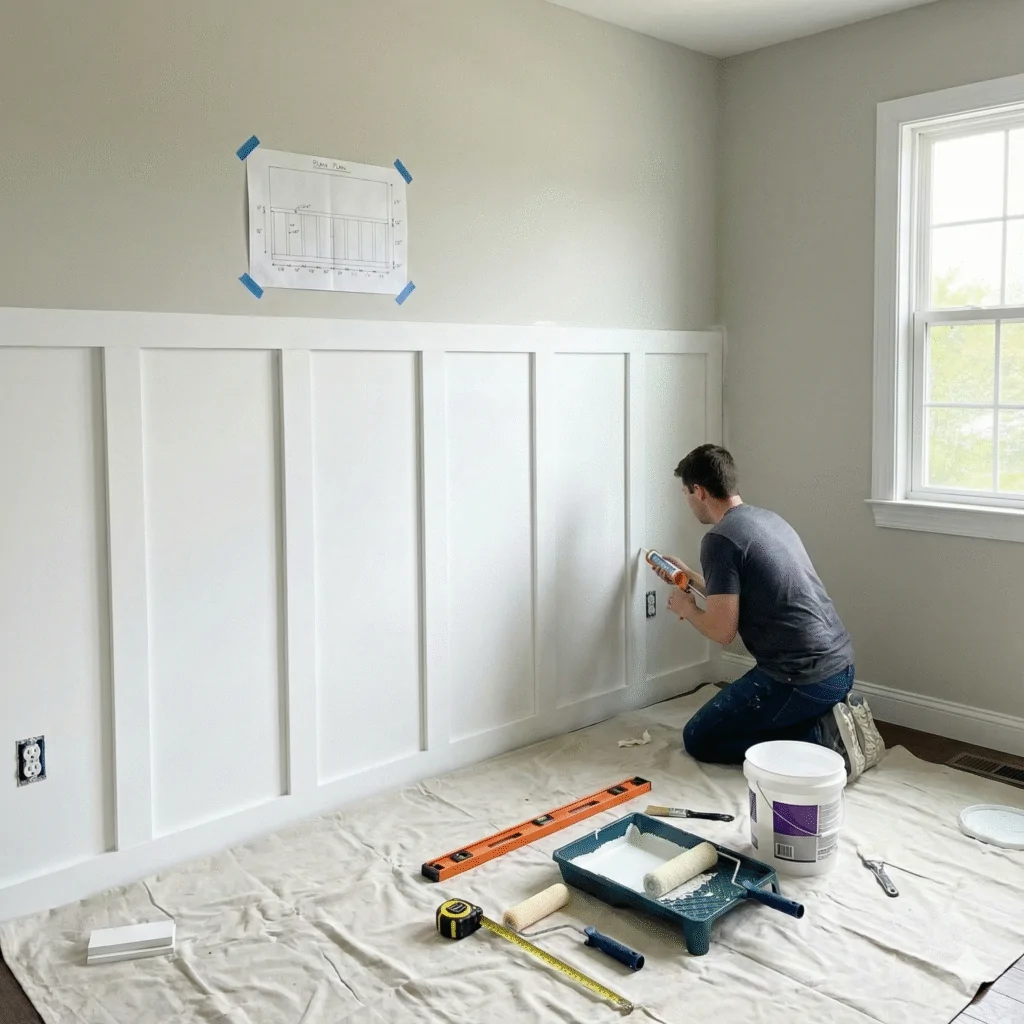 DIY Board and Batten Bedroom Wall Tips