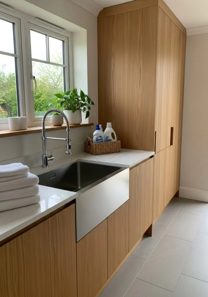 Sink with Integrated Cabinetry