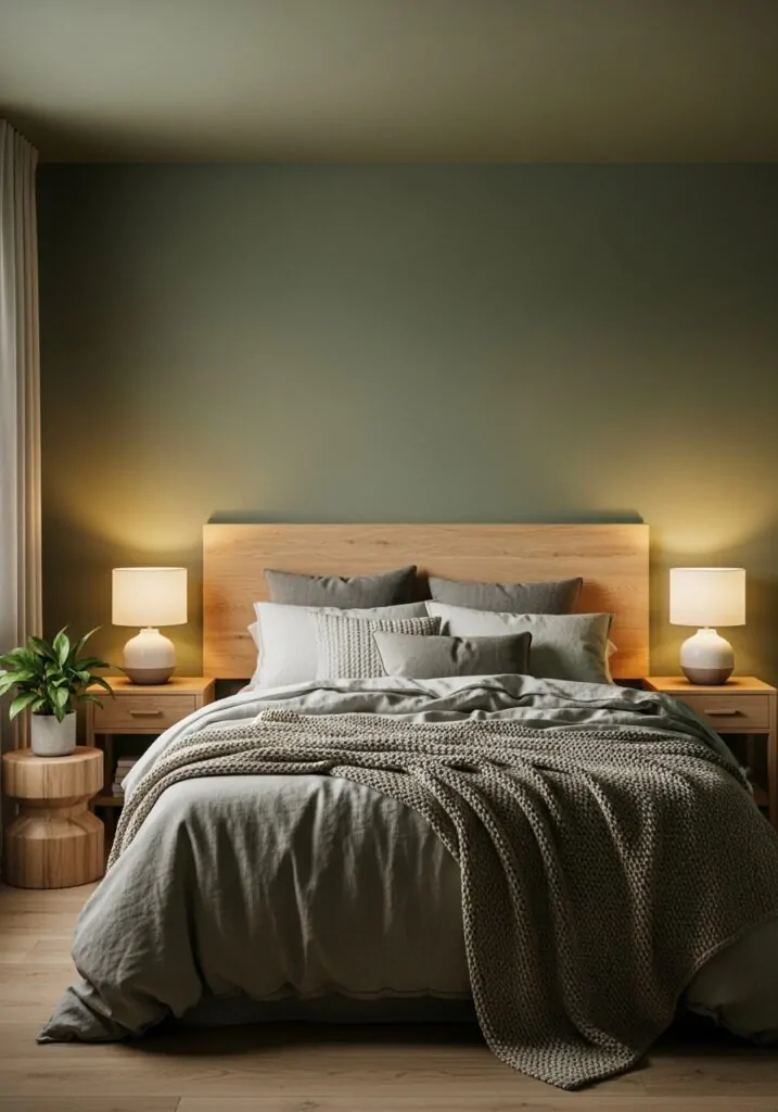 Sage Green Walls for a Calming Base