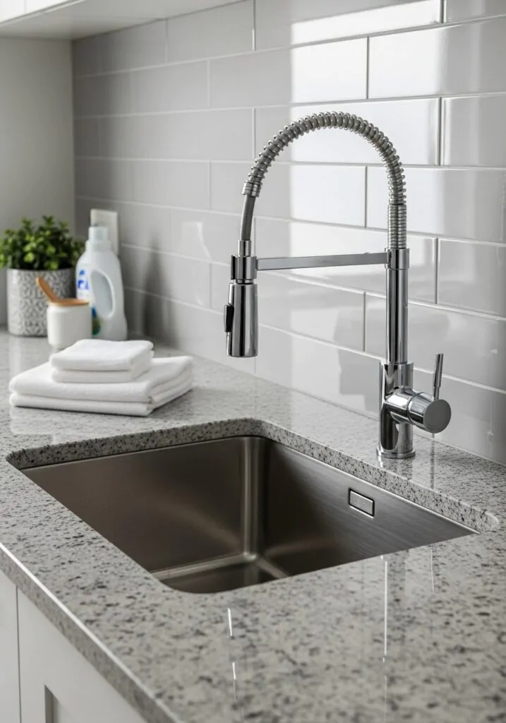 Sink with Pull-Down Faucet