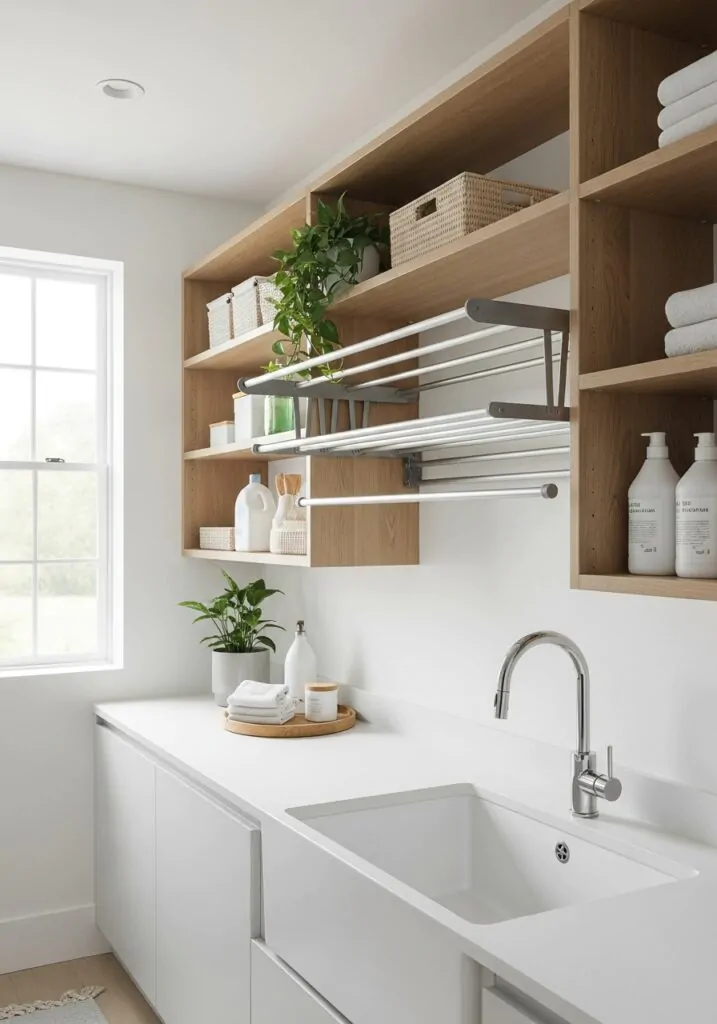 Sink with Built-In Drying Rack