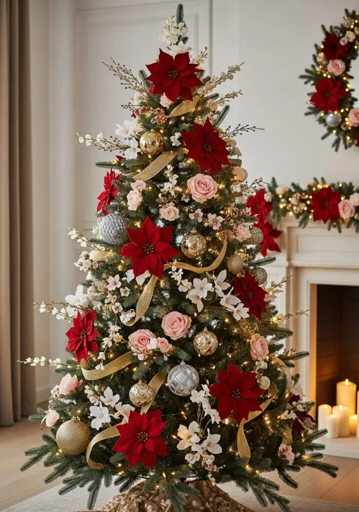 Floral Christmas Tree