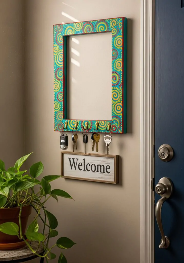 Turn a Frame into a Key Holder