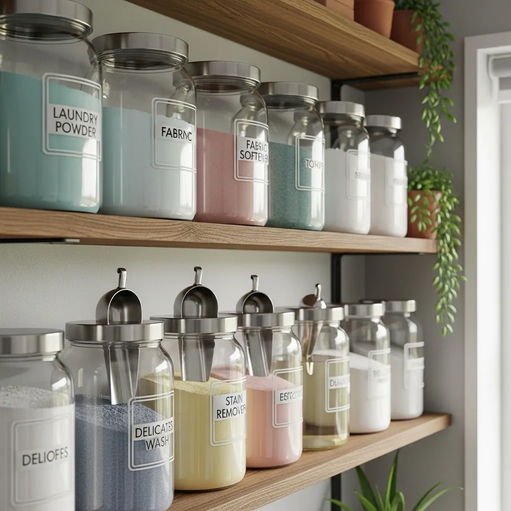 Clear Containers for Detergents