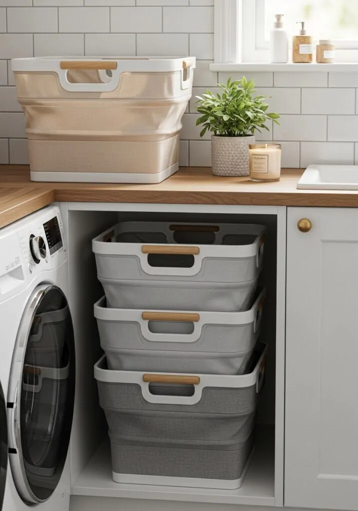 Use Foldable Laundry Baskets