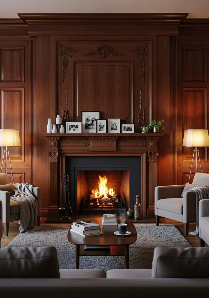 Highlight the Fireplace