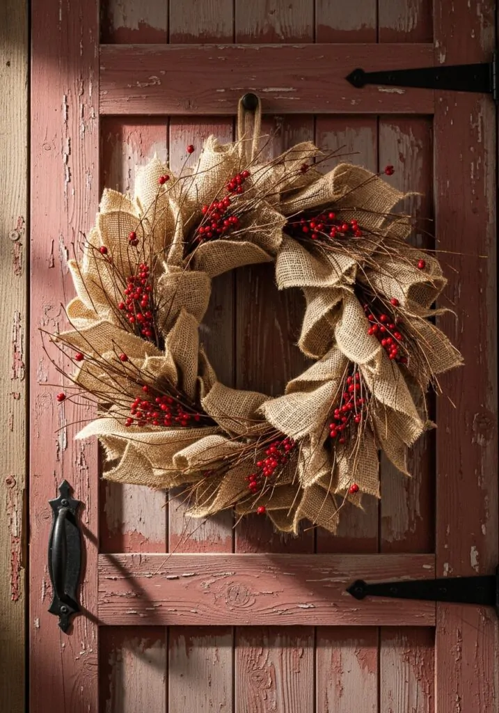 Rustic Burlap Wreaths