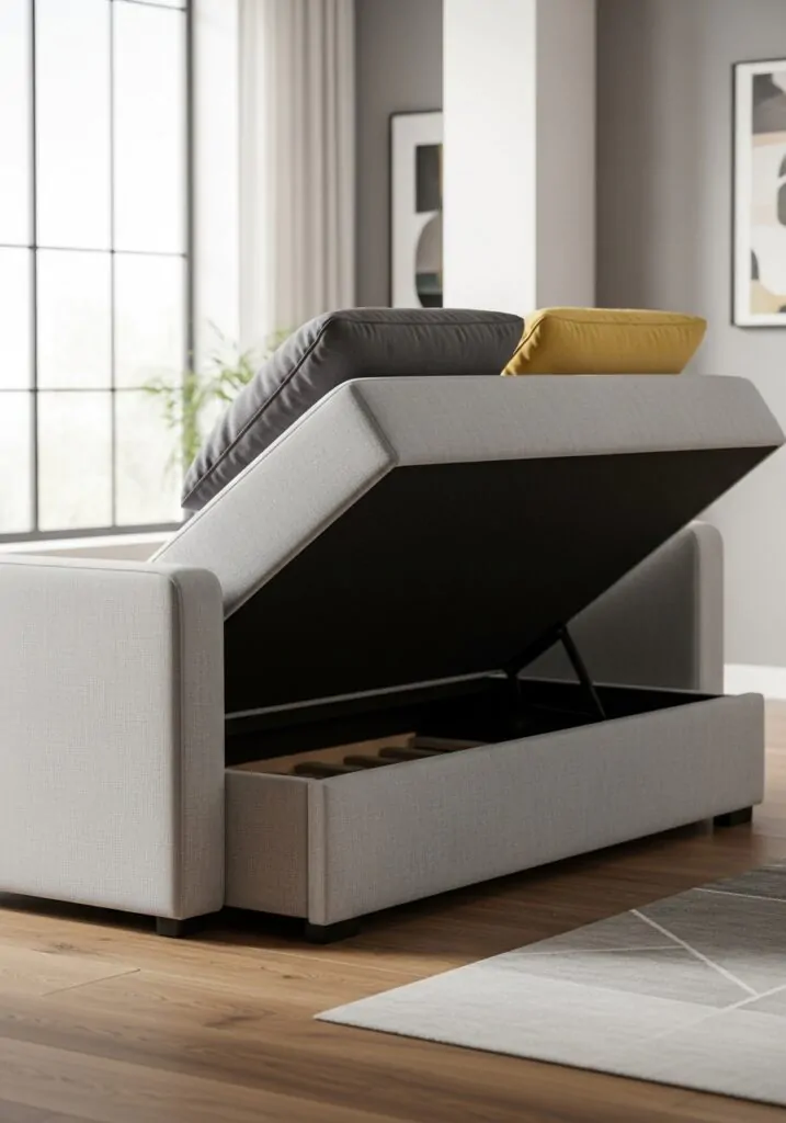 Flip-Down Sofa Bed