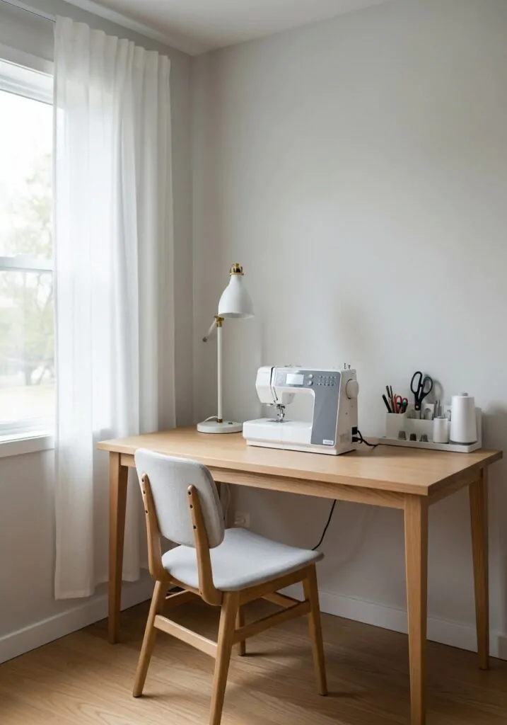 Incorporate a Minimalist Sewing Room Design