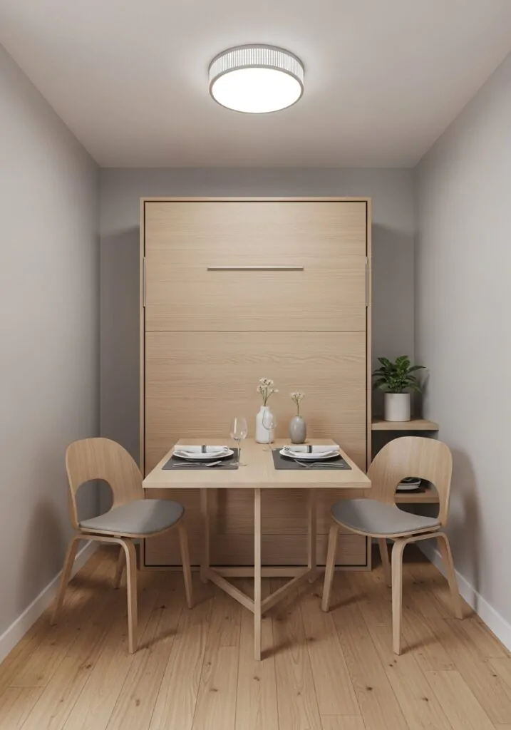 Murphy Bed with Foldable Table