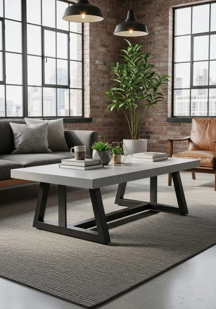 Concrete Top Table