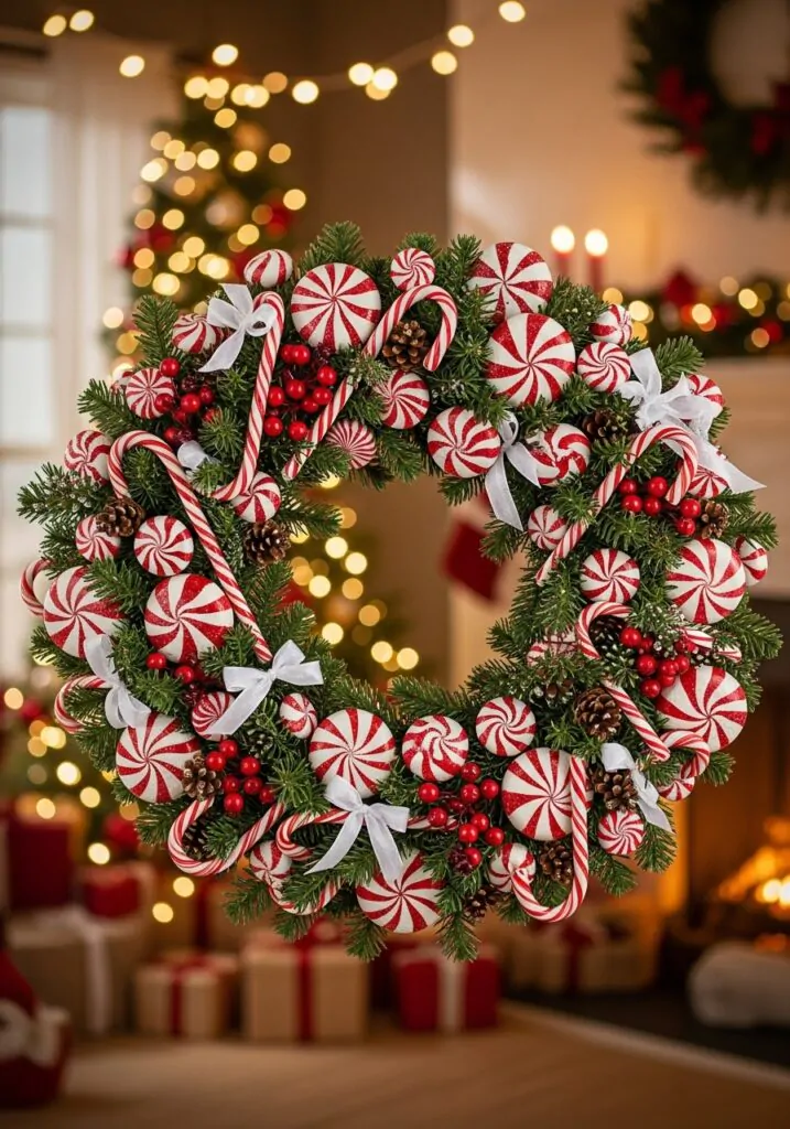 Candy Cane Wreaths
