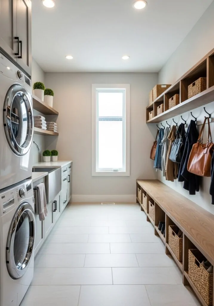 Combine Laundry and Mud Room for Efficiency