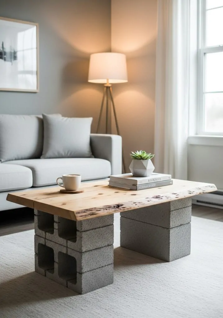 Cinder Block Table