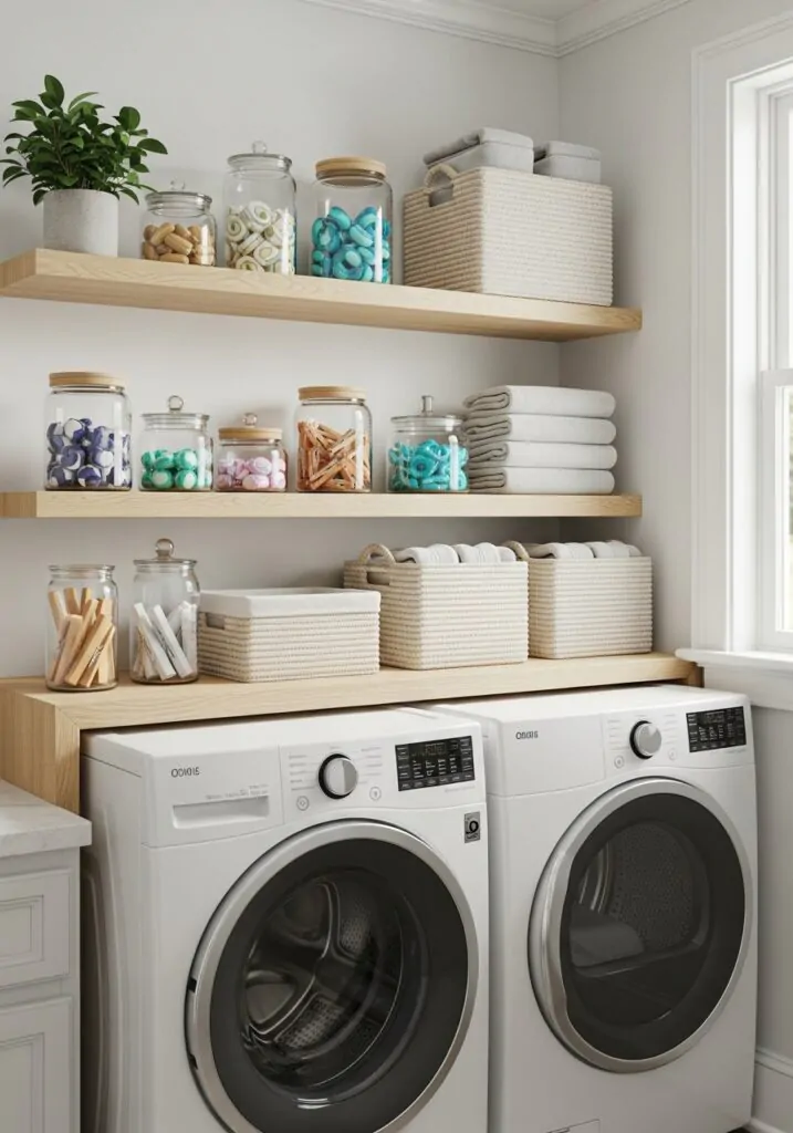 Floating Shelves for Easy Access