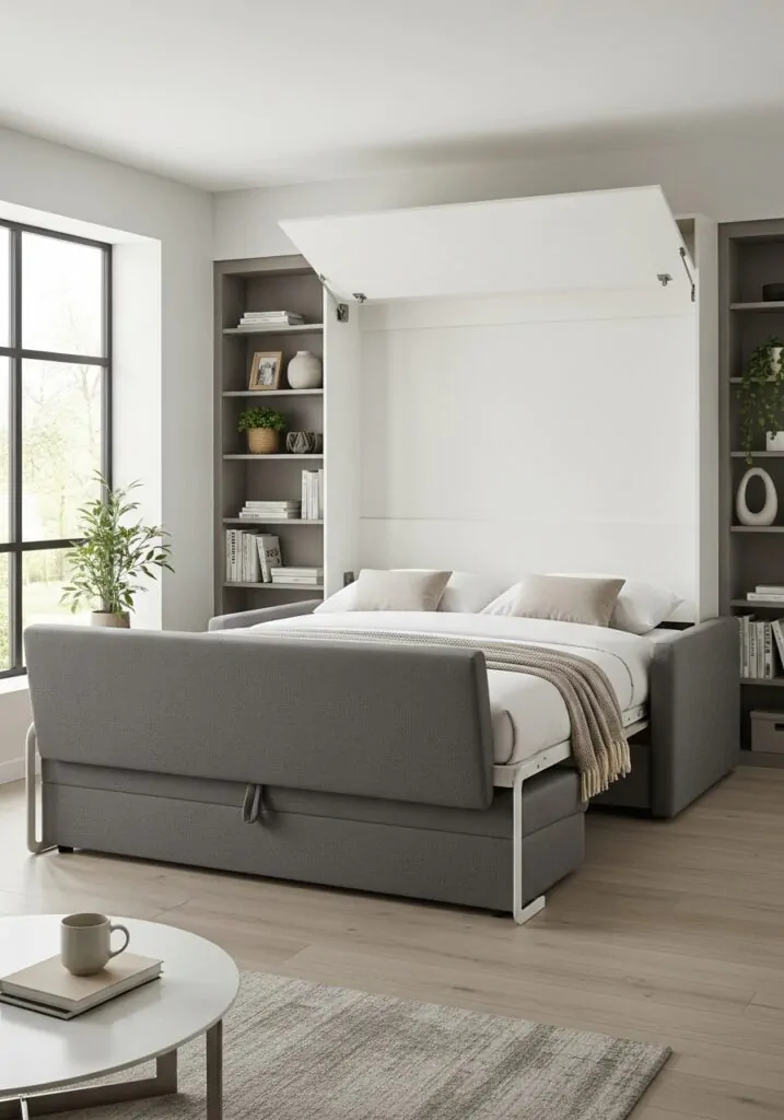 Murphy Bed with Fold-Out Couch